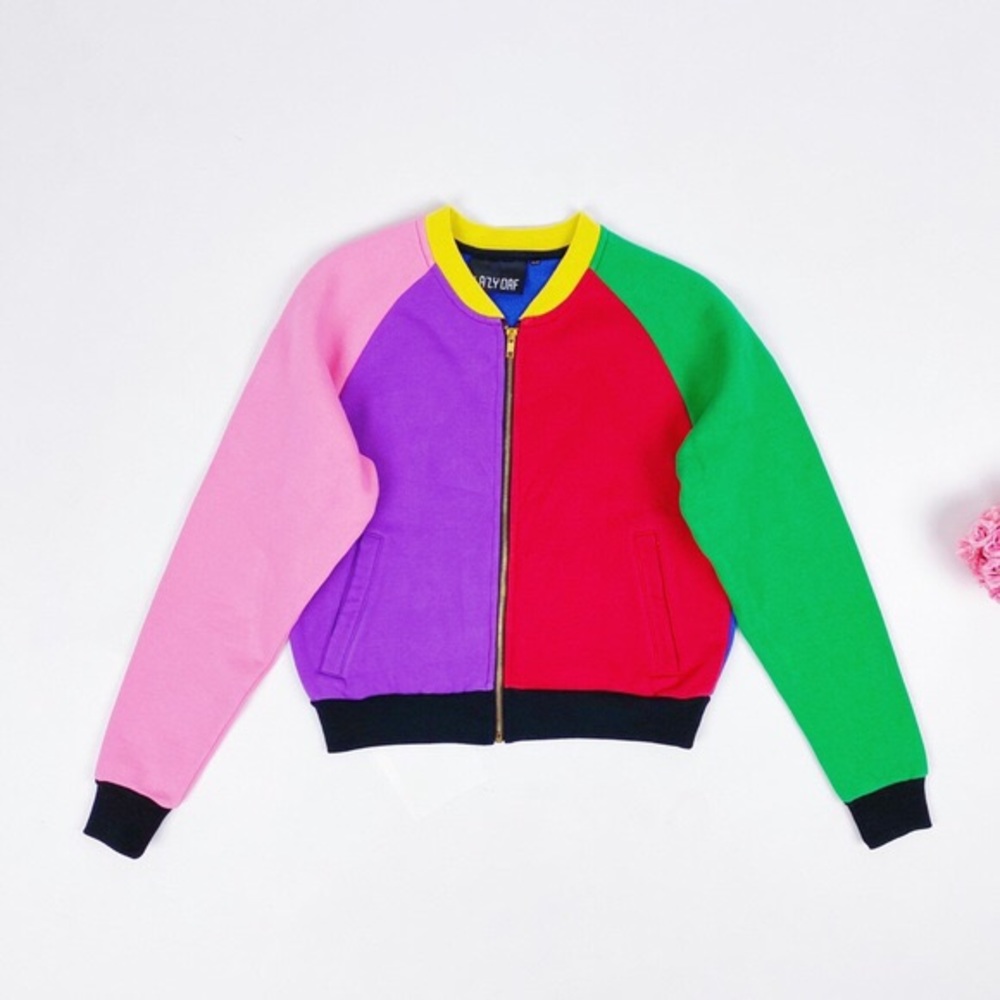 Lazy Oaf Multi Color Bomber